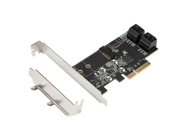 FOR PCIe 3.0 x2 to M.2(NGFF) B Key and 4 SATAIII 6G internal ports expansion controller card support 2230,2242 size ngff ssd