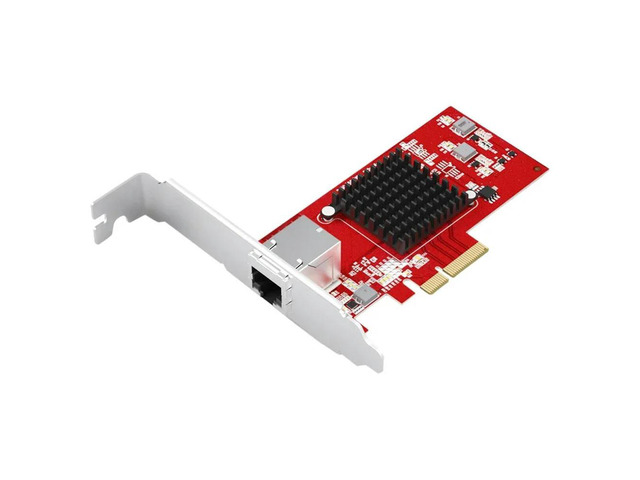 FOR Pcie 4x lan 10000M Converter Adapter Server Network Card PCI-E X4 Single Electrical Port RJ45 10G Network Card AQC107 Chipset