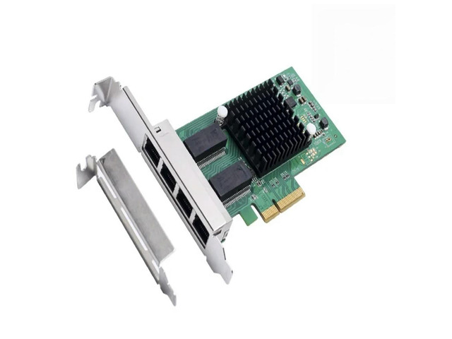 FOR PCI-Express X4 4 Port Ethernet Controller Card I350-AM4 Chipset Support low