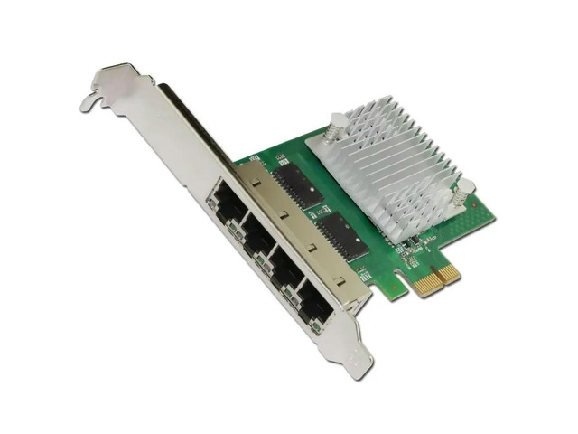FOR E350T4 PCI-E X1 Quad Port 10/100/1000Mbps Ethernet Network Card Server Adapt