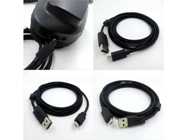 FOR 200cm Length Earph Line Anti-aginge Headset Wire for G633 G633s Gaming Headsets Accessories