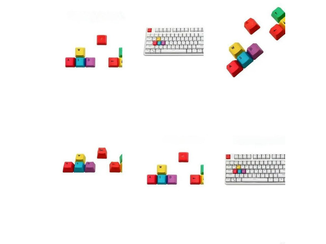 FOR Mechanical Keyboard Replacement for Key Caps WASD/ESC/Direction for Key Caps OEM Profile P RGBY Modifiers 9 Keys Keyca