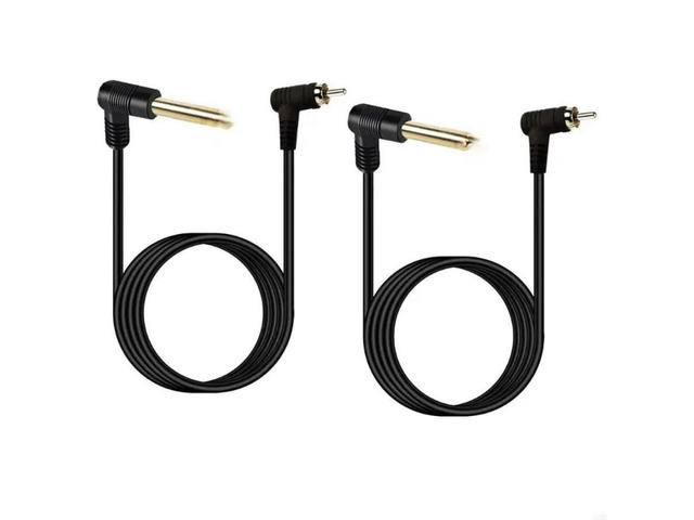 FOR Gold Covered Rcas Male to 6.35mm Cable with 2M PVC Coating for Clear Sound in Compactly Areas 1/8 to 1/4 Stereo Cord