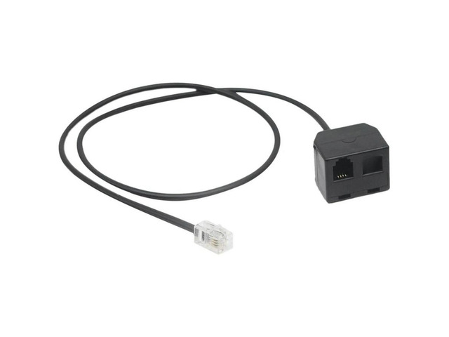 FOR Extension Cable RJ9 Male to 2 Female 4P4C Connector Adapter Splitter RJ9 Teleph Splitter Line Replacement