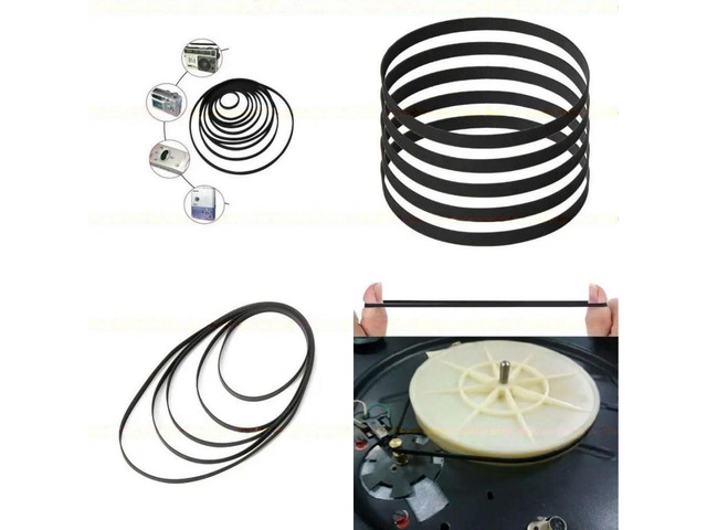 FOR 5PCS 5mm Folded Rubber Belt for Recorders DVDs Drive Flat Belts
