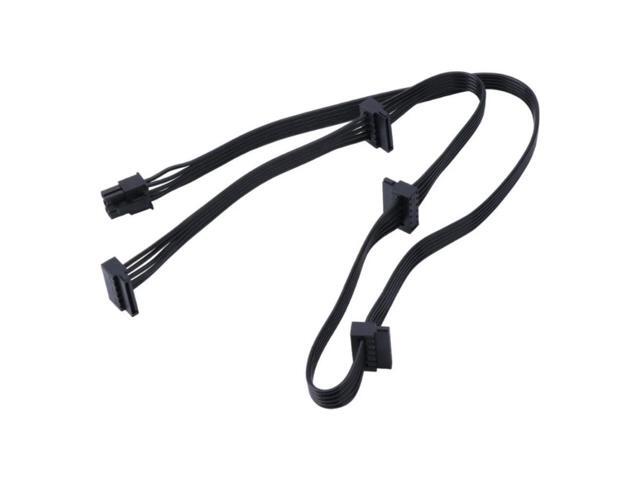 FOR Power Modular Cable 6 To Elbow Black Flat Cable PCIE 6P Module Cable for RM550x RM650x RM750x RM850x RM1000x