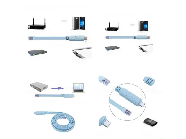FOR Type C Console Cable Usb To Rj45 books Console Switch Configuration Cable