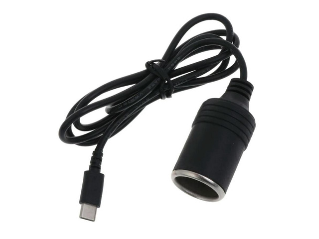 FOR 1pc USBC Male to 12V Car -Lighter Socket Female Converter Cable Easy Connection Cable for Vehicle Auto 3Meters
