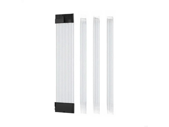 FOR 24 Power Extension Cable Set 1x24Pin/1x8Pin(4+4Pin) CPU /2x8Pin(6P+2P) PCIE Sleeved Cords with Combs, Black