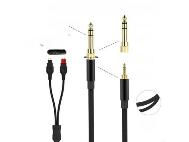 FOR 3.5mm Headph Cable Easy Storage for HD580 HD600 HD650 HD660 HD660S