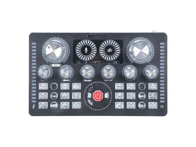 FOR Professional Live Sound Card Noise Reduction Sound board Sound Mixer Board Live Sound Card 12 Electric Tones Mixer