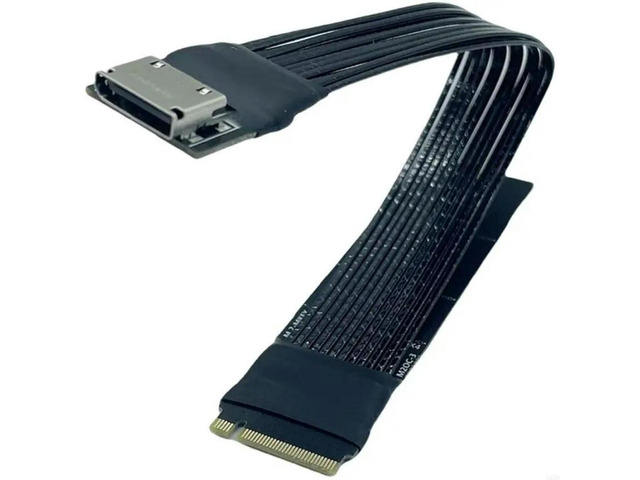 FOR Length PCIe4.0 4X Oculink Extension Cable M.2 To SFF8612 SSDs GPU Connection