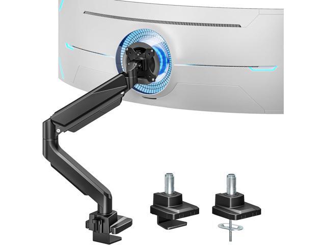 ARES WING Ultrawide Monitor Arm, Heavy Duty Single Monitor Mount for 13'-49' Curved Screens, Adjustable Stand for Desk with C-clamp & Grommet Base...