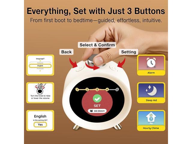 Dekala ChronoSense Alarm Clock for Bedroom Temperature Humidity, 7-Day Programmable 4 Alarms, 100dB Loud Gradual Alarm Clock Heavy Sleeper, IPS...