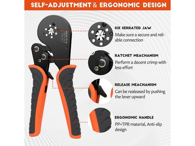 2200PCS Hexagonal Ferrule Crimping Tool Kit Amliber AWG30-5 Self-Adjusting Wire Ferrule Crimper with Wire Ferrules Connectors for Electrical Work,...