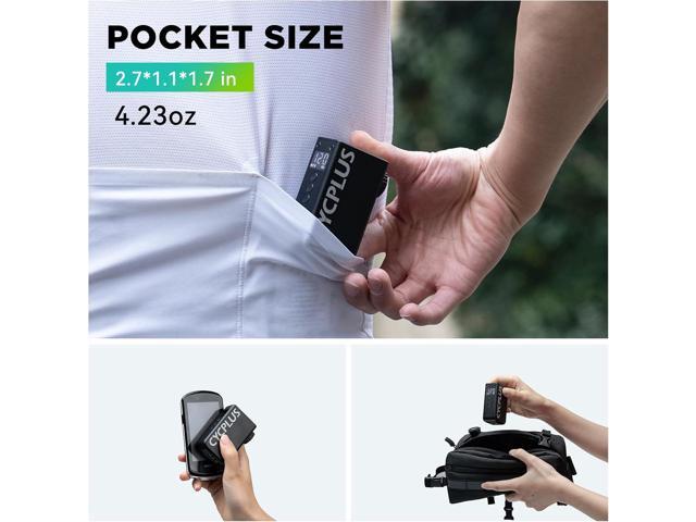 CYCPLUS AS2 PRO Tiny Bicycle Pump with Gauge, Max 120 PSI Electric Mini Pump, Auto Stop, with Presta and Schrader Valve for E-Bike, MTB, and Road...
