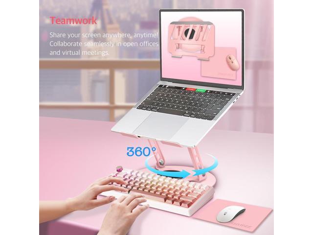 360° Rotating Adjustable Laptop Stand Perfect for Work, Painting,Office,Travel,Home,Fits MacBook & Laptops up to 13-15',Dual Rotary Shaft,Folding...