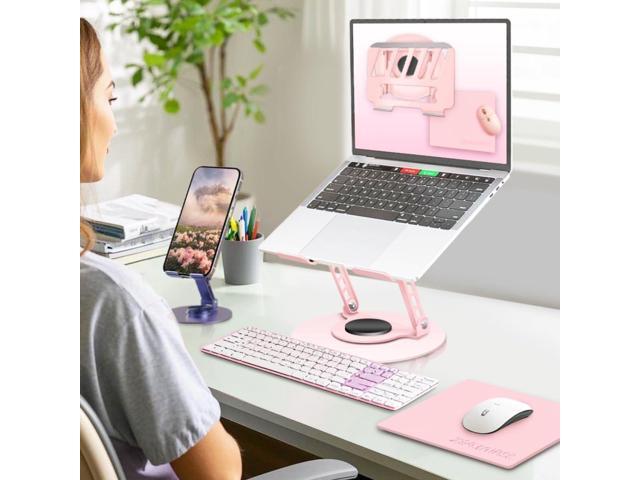 360° Rotating Adjustable Laptop Stand Perfect for Work, Painting,Office,Travel,Home,Fits MacBook & Laptops up to 13-15',Dual Rotary Shaft,Folding...