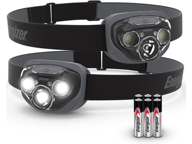 Energizer LED Headlamp PRO (2-Pack), IPX4 Water Resistant Headlamps, High-Performance Head Light for Outdoors, Camping, Running, Storm, Survival.