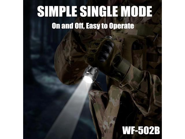 ULTRAFIRE LED Flashlight with Holster,WF-502B 1000Lumen Single Mode Mini Flashlight, Duty Belt Tactical Flashlight Holster,Outdoor Handheld...