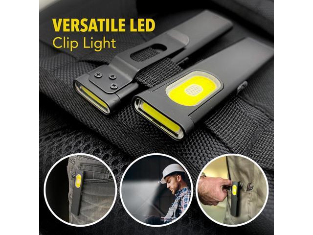 CLT Compact Multi-Mode Pocket LED Flashlight, USB-C Rechargeable, IPX4 Water Resistant, Red Blue Strobe, Dual Material Design Ideal for EDC and Travel
