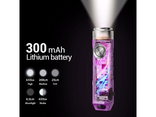 RovyVon Aurora A1 G4 Rechargeable Keychain Flashlights USB C, 650lumens Bright Mini EDC Flashlight IPx6 Multi Functions Small Pocket Flashlight,...