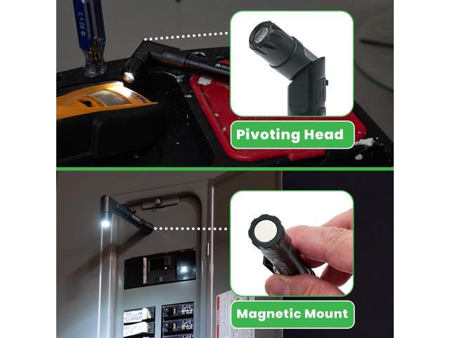 KODIAK Konform Right Angle Flashlight 500 Lumen 90 Degree Flash Light with Magnetic Base, USB Rechargeable Swivel & Adjustable for Hands-Free Use