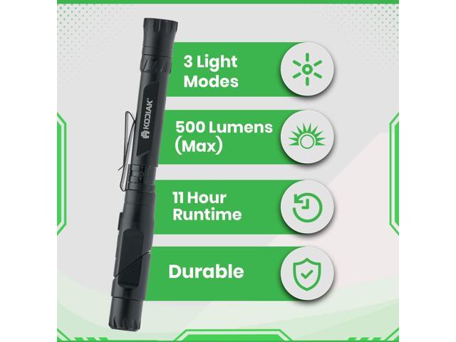 KODIAK Konform Right Angle Flashlight 500 Lumen 90 Degree Flash Light with Magnetic Base, USB Rechargeable Swivel & Adjustable for Hands-Free Use
