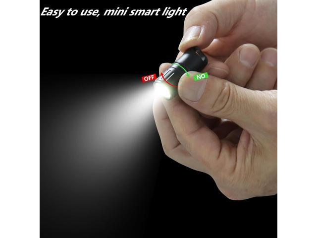 e3 Mini Keychain Flashlight Micro Small Keychain Light Bright 100 lumens Protable Pockect Light Key Ring Torch for Everyday Dog Walk Camping Hiking...