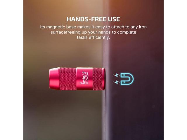 OLIGHT IMINI 2 EDC Rechargeable Keychain Flashlight, 50 Lumens Compact and Portable Mini LED Keyring Lights with Built-in Battery Ideal for...