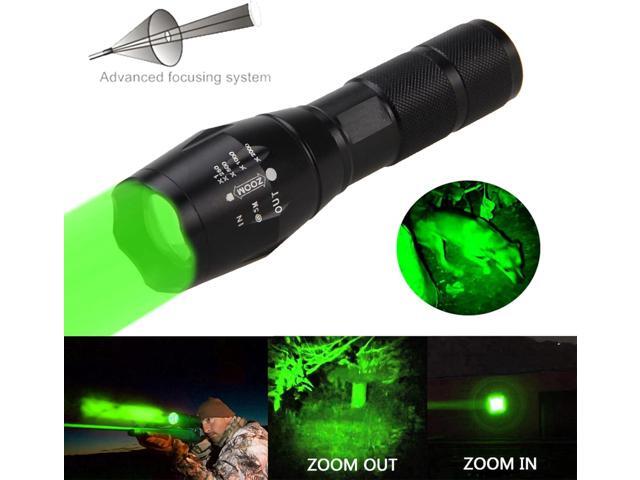 WINDFIRE Green Predator Light 300 Yards Tactical LED Flashlight Zoomable, Coyote Hog Fox Varmint Hunting Flashlights Kits with Pressure Switch,...