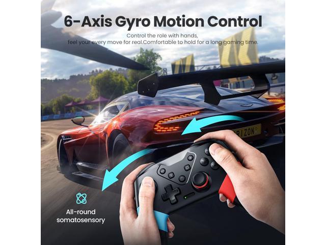 VOYEE Switch Controllers Compatible with Switch/Lite/OLED, Programming Wireless Pro Controller with Motion Control, Vibration, Wake-up, Turbo,...