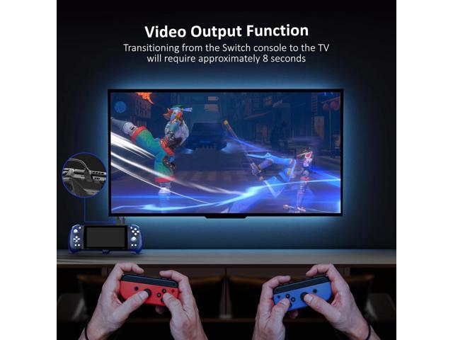 NexiGo Hall Effect Gripcon with Kickstand and HDMI Out for TV Docking, Hall Sensing Joystick for Switch/Switch OLED, Handheld Mode, 4K/1080P...