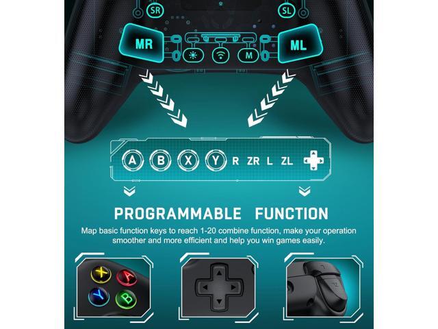 AXYBCOOL Wireless Switch Controller Compatible with Nintendo Switch 2/Switch/Switch Lite/OLED- LED Switch Pro Controller/iOS/Android Game Remote