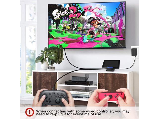 Switch TV Dock Docking Station Compatible with Nintendo Switch/Switch OLED Model, Portable Switch Base Charging Adapter Cradle with HDMI and USB3.0...