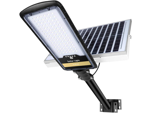 9000 Watt Solar Street Lights Outdoor, Dusk to Dawn IP67 Security Led Flood Light Lamp with Remote Control Mounting Pole and Bracket Garden,...