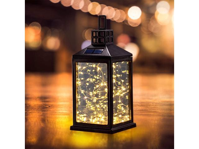 Solar Lantern Lights Outdoor SUNWIND Waterproof Solar Table Lamp Hanging Lighting with 40 Warm White LEDs for Garden Patio Landscape Decoration