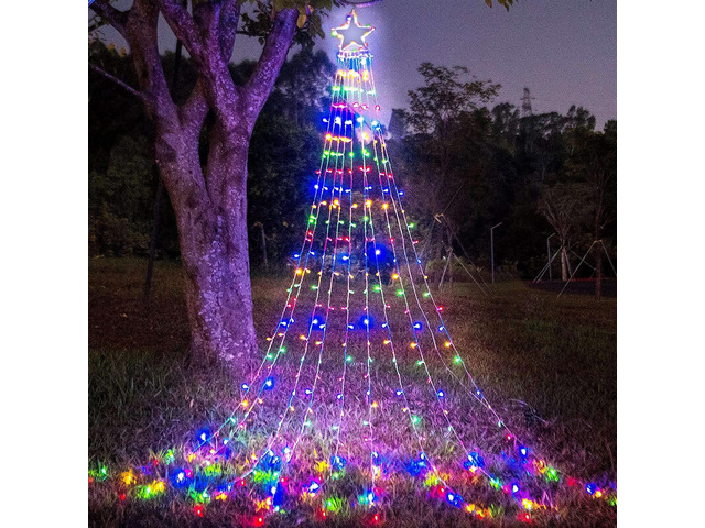 (New) Outdoor Christmas Lights, Christmas Decorations, 320 LED String Lights with 8 Light Modes Waterproof for Outdoor Christmas Tree, New Year,...