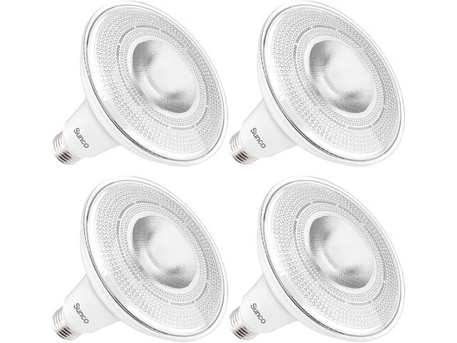 Sunco Dusk to Dawn Outdoor Flood Light Bulb, Waterproof PAR38, 120W Equivalent 15W, Exterior, Wet-Rated, 5000K Daylight 1250 LM, E26 Base, for...