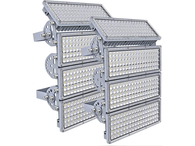 Kekeou 800W Stadium Lights Outdoor LED Flood Light, 2-Pack (400W Each), 112000 Lumens, 6500K Daylight White, IP67 Waterproof, Adjustable Arena...