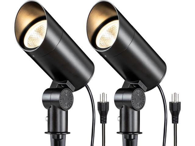 SUNVIE 30W Spot Lights Outdoor LED Spotlight 120V 3000LM Ultra Bright Flag Pole Light with Metal Stake, Warm White Flood Light Landscape Lighting.