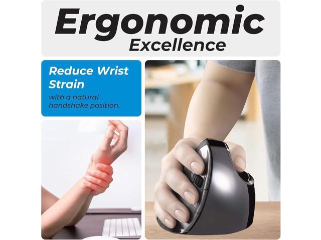 Evoluent Inventor of The Vertical Mouse VMDLW Ergonomic Vertical Mouse Right Hand Large USB Wireless, Sculpted for Comfort, Reduces Wrist Strain,...