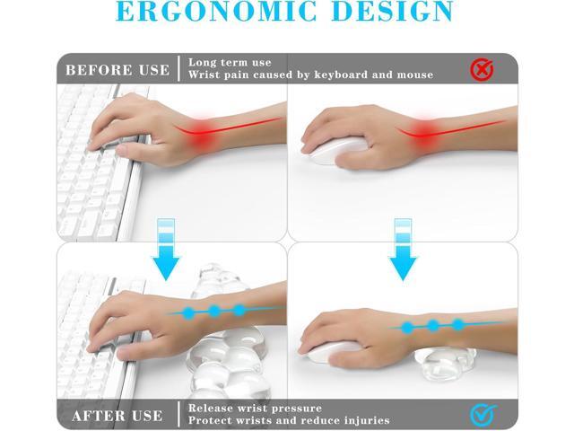 Gel Cloud Keyboard and Mouse Wrist Rest, Cute Wrist Support and Arm Support Keyboard Rest for Keyboard and Mouse Typing Pain ReliefSuitable for...