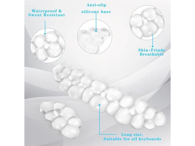 Gel Cloud Keyboard and Mouse Wrist Rest, Cute Wrist Support and Arm Support Keyboard Rest for Keyboard and Mouse Typing Pain ReliefSuitable for...