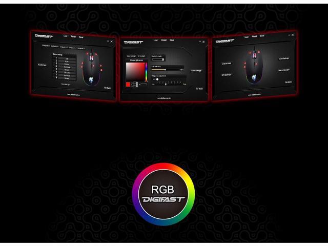 Nightfall NF24 RGB Backlit Gaming Mouse, Symmetrical Design, 50 Million Click Durability, 8 Programmable Buttons, Dynamic DPI Switching, Customized...
