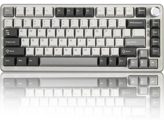 YUNZII B75 PRO Wireless Mechanical Keyboard,75% Layout with Knob,Hot Swap Gasket Custom Structure,Creamy Pre-lubed Switches,RGB.