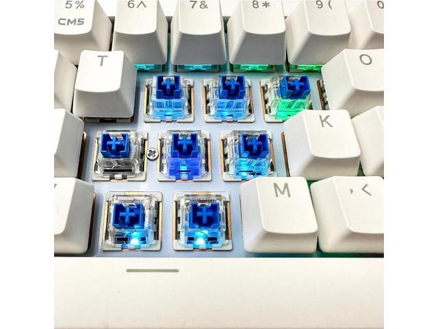 Outemu(Gaote) Blue Switches for MX Mechanical Gaming Keyboard,3-Pin 50gf Clicky/RGB/DIY Replaceable/Dustproof Switches(Blue,108pcs)
