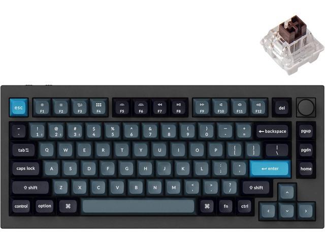Keychron Q1 Pro Wireless Custom Mechanical Keyboard, QMK/VIA Programmable Full Aluminum 75% Layout Bluetooth/Wired RGB with Hot-swappable Keychron...