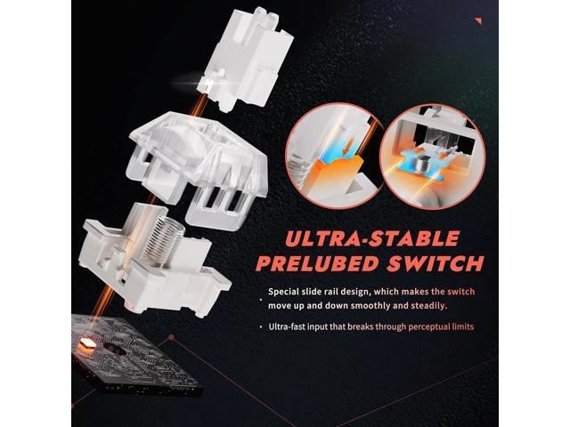 DrunkDeer A75 Pro Rapid Trigger Keyboard, Esports Gaming Keyboard, Magnetic Switch - Last Win Mode - Adjustable Actuation, ANSI 75% Design with...