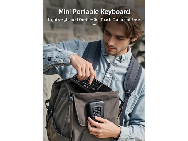 125 Keyboard with Touchpad Mouse, 69 Keys USB Keyboard, 3-in-1 Multifunction -100-RF for PC/Tablets/TV//Smartphones
